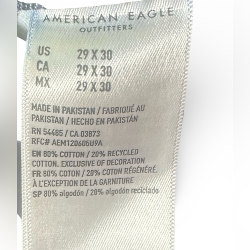 American Eagle Men’s Original Straight Jeans - 29x30 - Picture 6 of 10